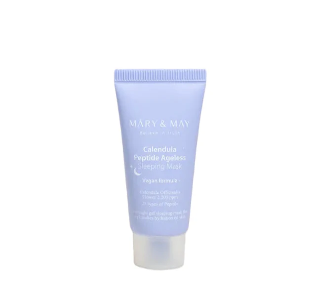 Masca pentru noapte cu galbenele si peptide, mini_30g  | Mary and May
