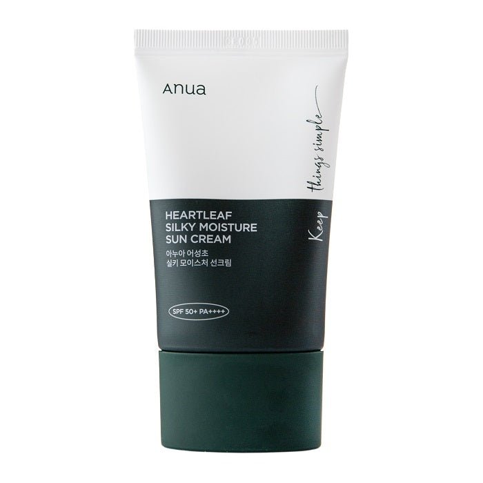 HEARTLEAF SILKY MOISTURE SUN CREAM SPF50+/PA++++ - Crema De Fata Cu Protectie Solara SPF50