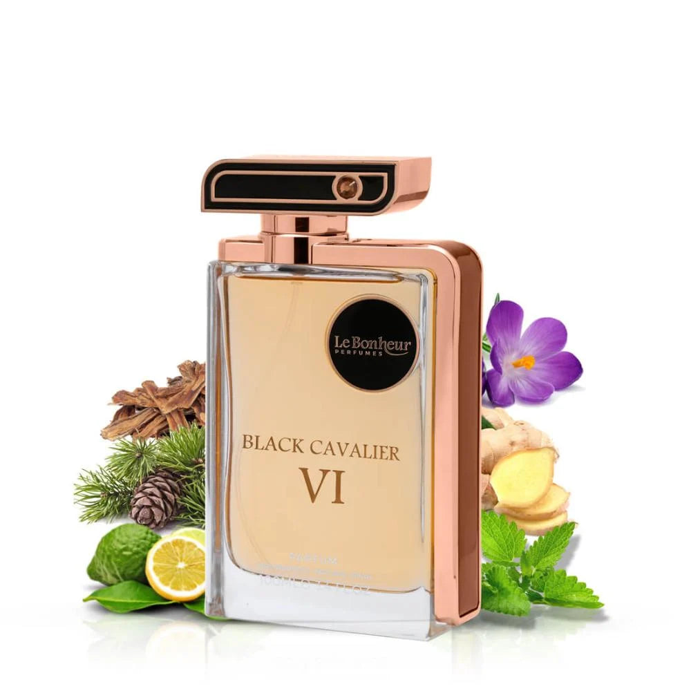 Apa de Parfum Black Cavalier VI by Le Bonheur, Unisex, 100 ml