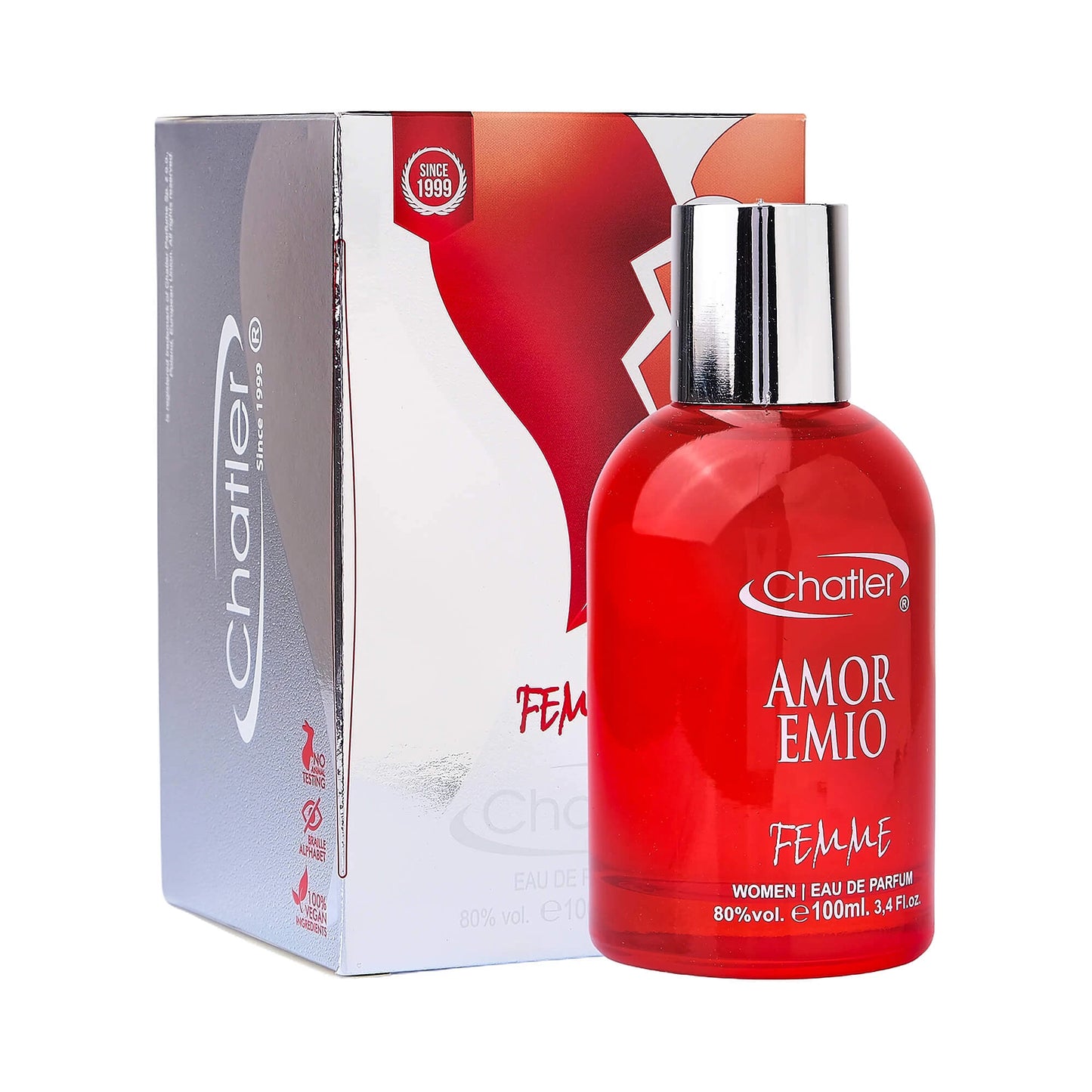 Apa de parfum Chatler – Amoremio Femme 100 ml – Inspirat din Cach. Amor Amor