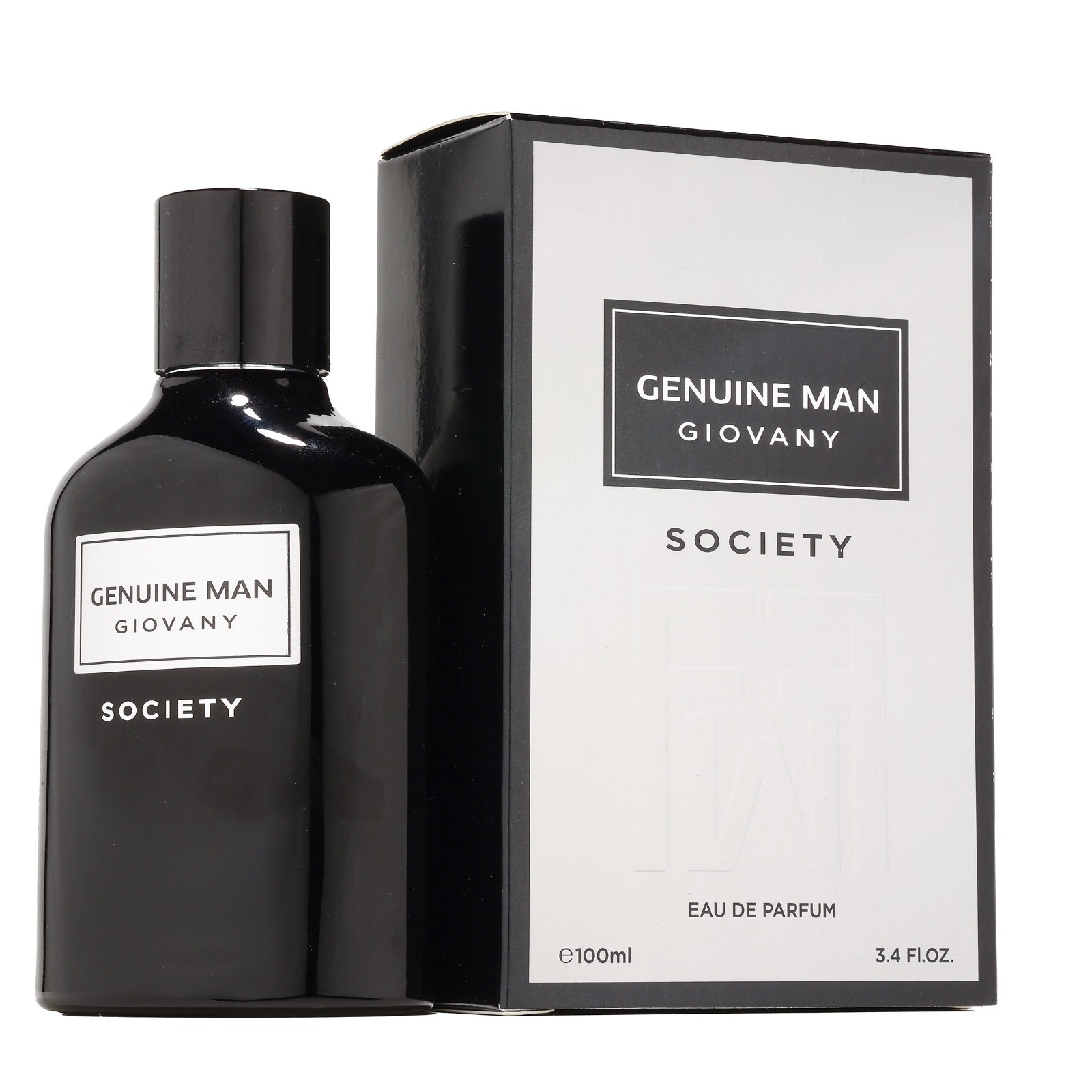 Apa de Parfum Genuine Man Giovany Society by Fragrance World, Barbati, 100 ml
