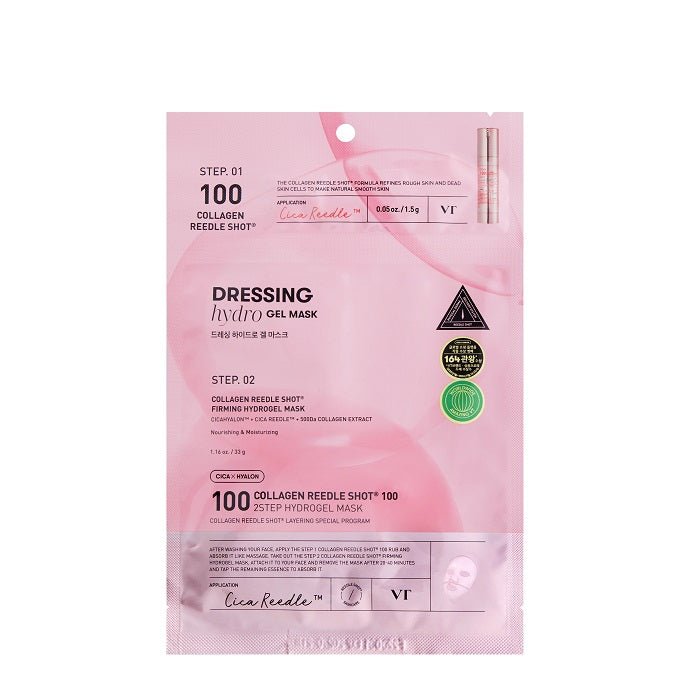 COLLAGEN REEDLE SHOT 100 2-STEP HYDROGEL MASK - Masca Hidrogel In Doi Pasi Cu Colagen