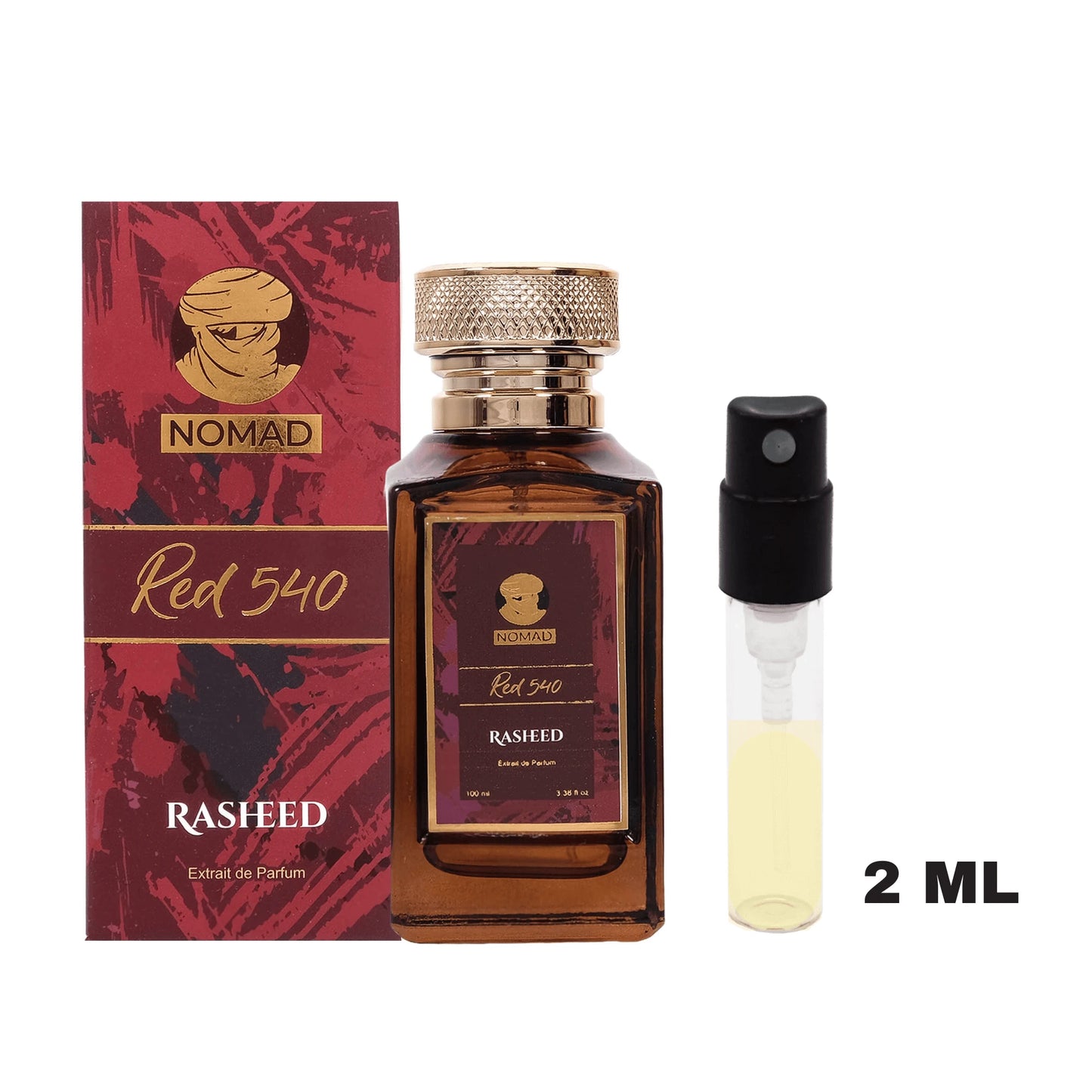 Mostra 2 ml Extract de parfum Rasheed – Red 540