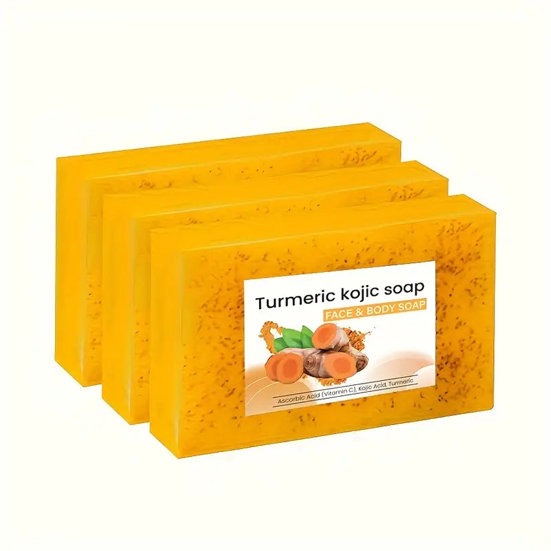 Set 3 Săpunuri cu Acid Kojic & Turmeric