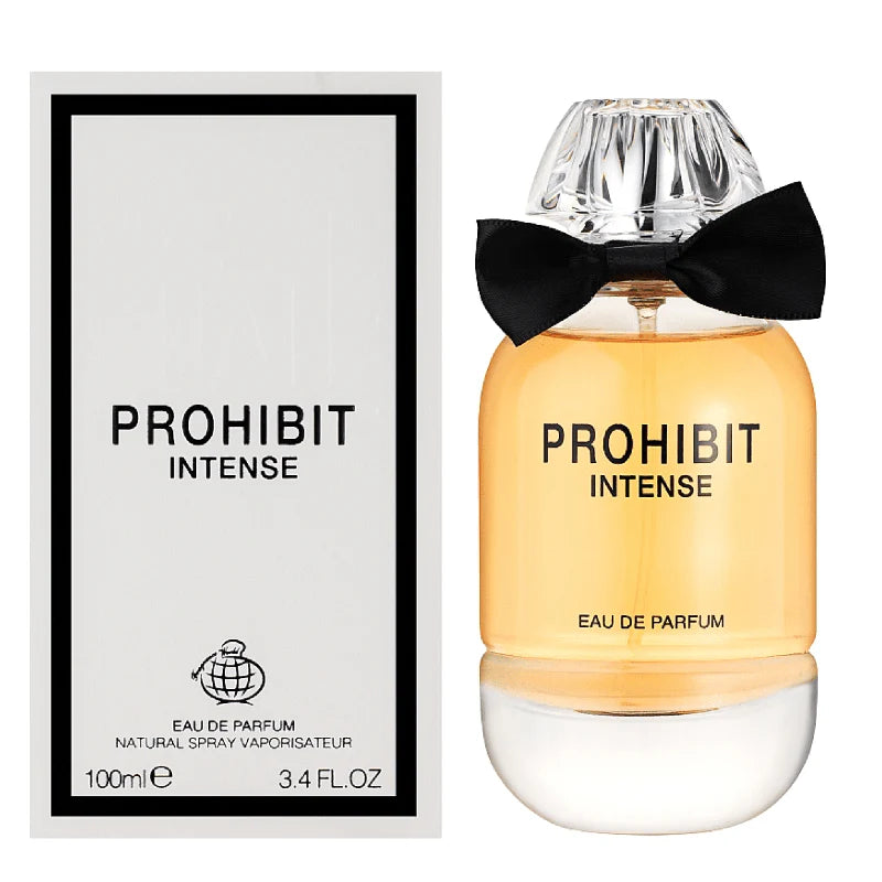 Apa de Parfum Prohibit Intense by Fragrance World, Femei, 100 ml