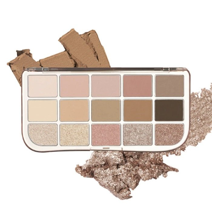 MORE MOOD EYESHADOW PALETTE 01 MORE THAN NUDE - Paleta Farduri De Pleoape 15 Culori