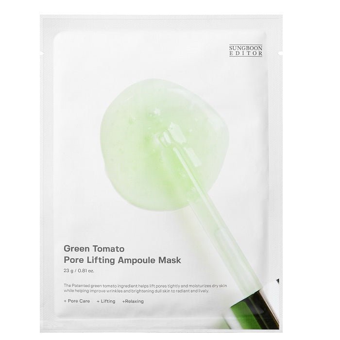 GREEN TOMATO PORE LIFTING AMPOULE MASK - Masca De Fata Pentru Diminuarea Porilor