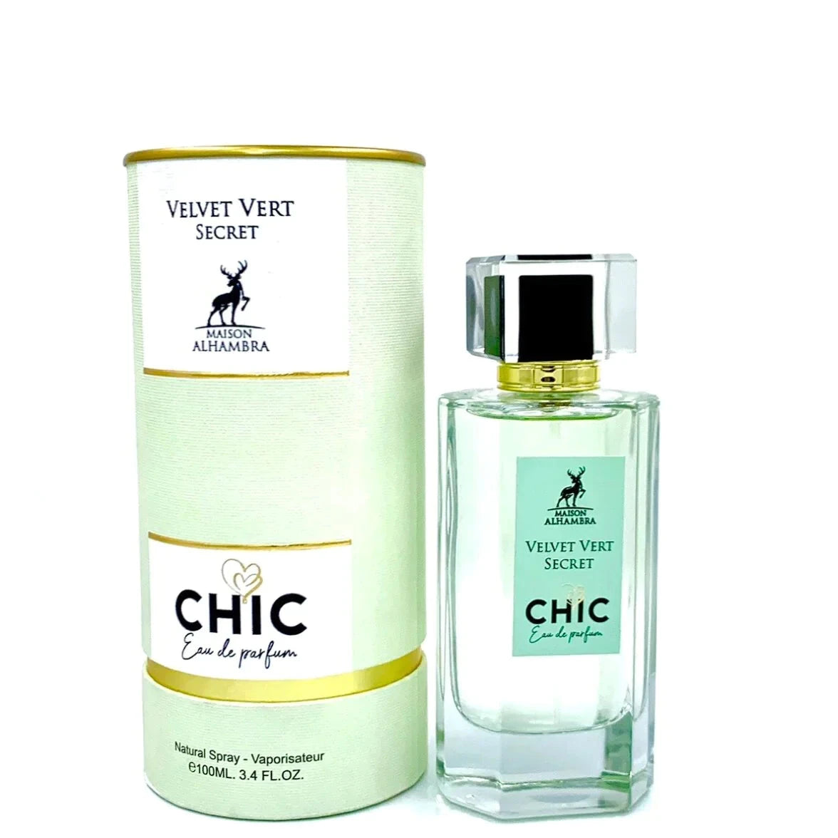 Velvet Vert Secret CHIC by Maison Alhambra – Parfum Arabesc Original Dubai inspirat din First Love Victoria’S Secret
