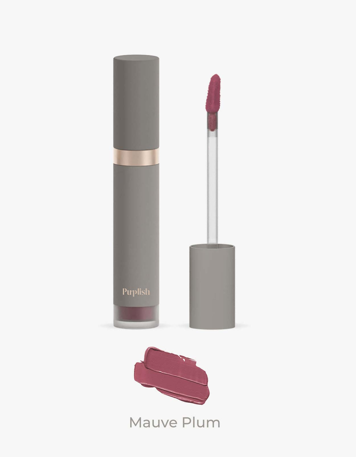 Ruj de buze lichid Purplish Personal Mute Velvet – nuanța Mauve Plum 4.5g