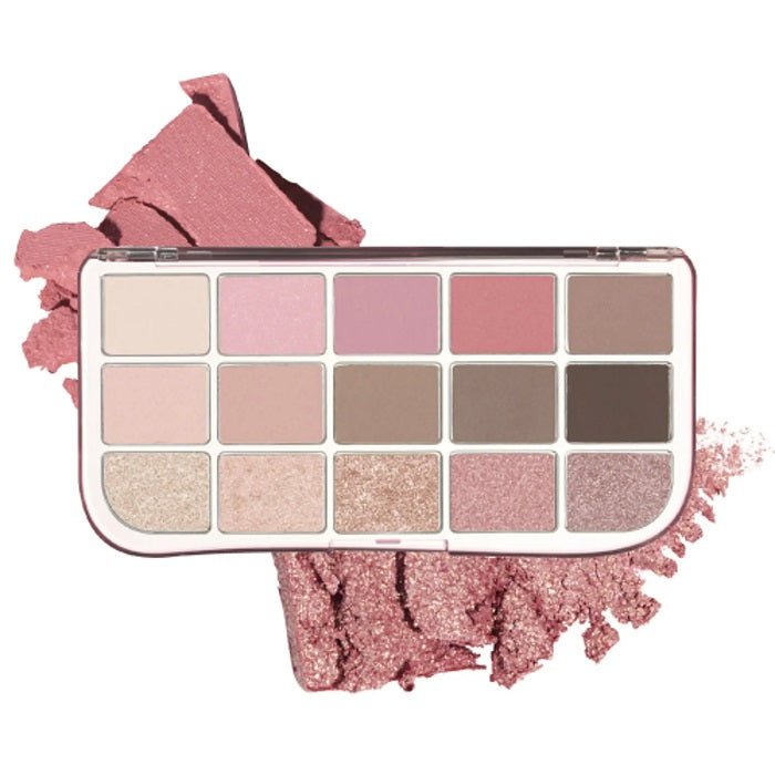 MORE MOOD EYESHADOW PALETTE 04 MORE THAN RED - Paleta Farduri De Pleoape 15 Culori