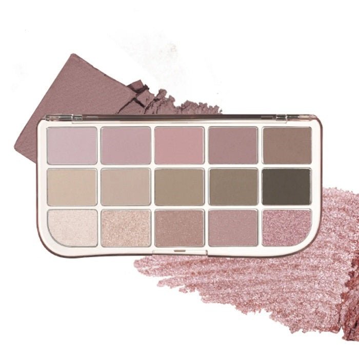 MORE MOOD EYESHADOW PALETTE 06 MORE THAN ROSE - Paleta Farduri De Pleoape 15 Culori