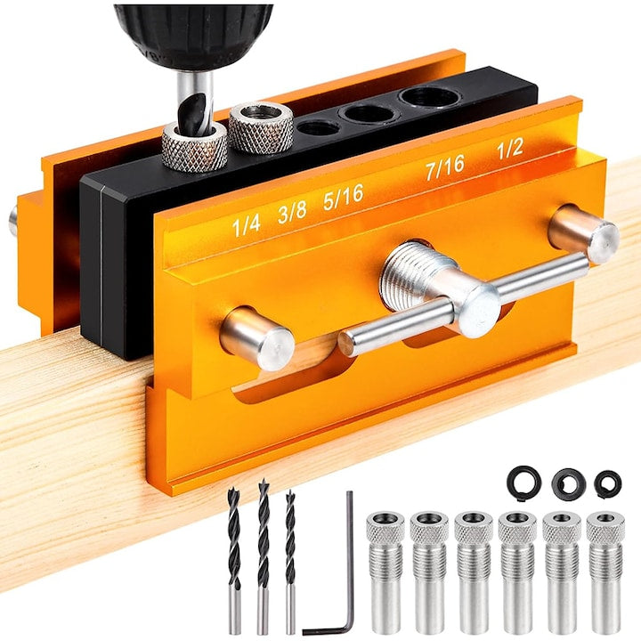 Set Ghidaj pentru Gaurit  Rqiurpn  ghid de gaurire ajustabil  accesorii pentru tamplarie  metal