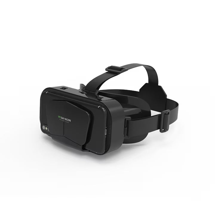 Ochelari VR 3D realitate virtuala  experiente imersive pentru jocuri si videoclipuri  compatibili smartphone 5-7 inci  compatibilitate extinsa cu sistemele Android/mobile  functionare fara fir  culoare neagra  ideal pentru divertisment acasa