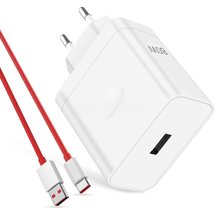 OnePlus 80W Warp Compatible Charger 6A Cable