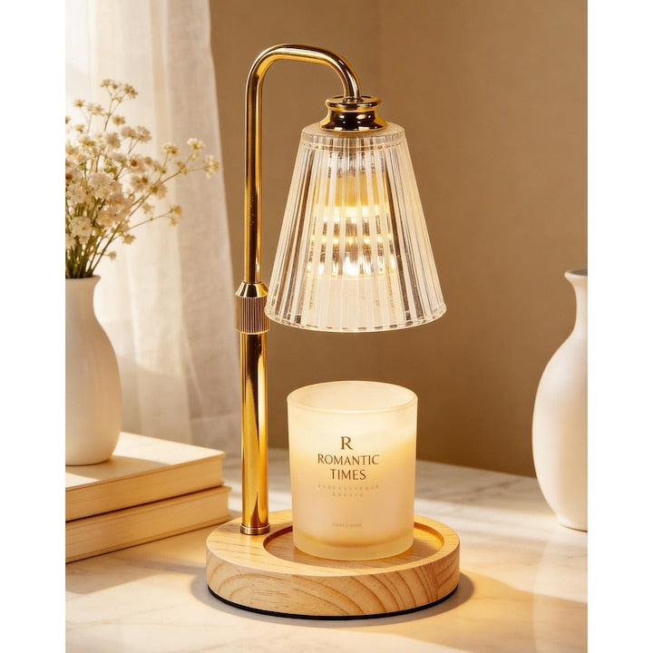 CHOOLY GU10 2-bulb Heat Lamp, adjustable height, gold, 15x32.5cm