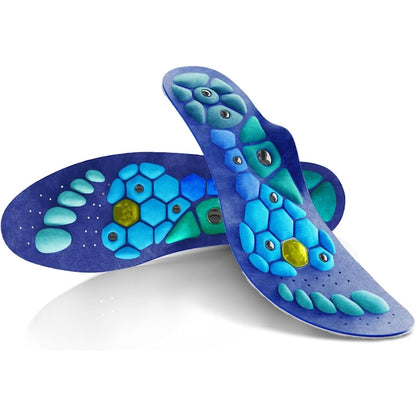 Set of 2 Ergonomic Magnetic Insoles, Acupressure, Antimicrobial, All-Day Comfort, Trimmable, Arch Support