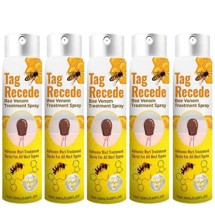 Spray pentru ingrijirea negilor cu venin de albine  20ml  set de 5 bucati