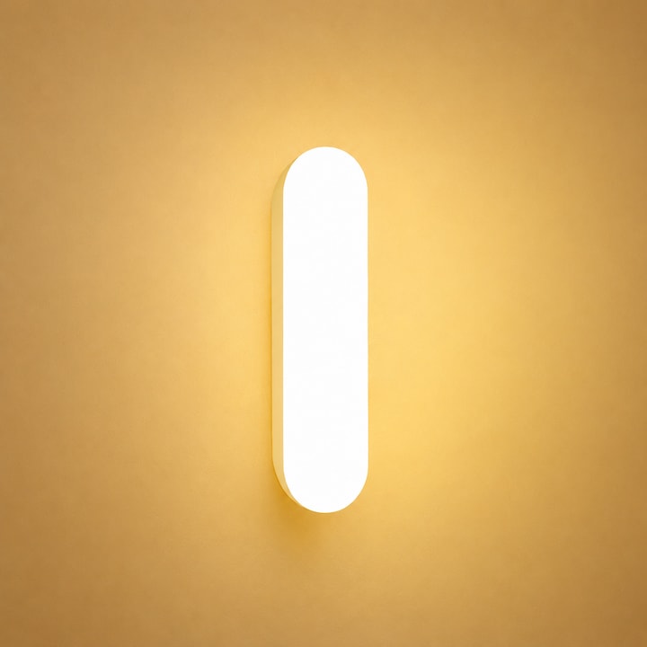Lampa LED cu Senzor de Miscare 12 cm  Lumina Calda  Reincarcabila USB  Montare Magnetica  3 Moduri de Functionare