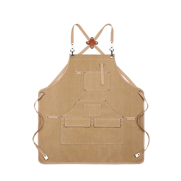 Sort de lucru  Panza  materiall rezistent  practic  ajustabil  73 cm x 70 cm  Maro