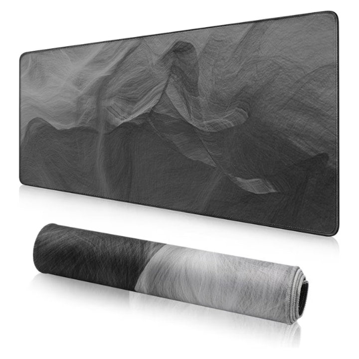 Mousepad gaming mare  900x400x3mm  suprafata neteda  baza antiderapanta  Pentru Gaming  Birou  Office  Antiderapant  Waterproof，Viteza de Alunecare Marita