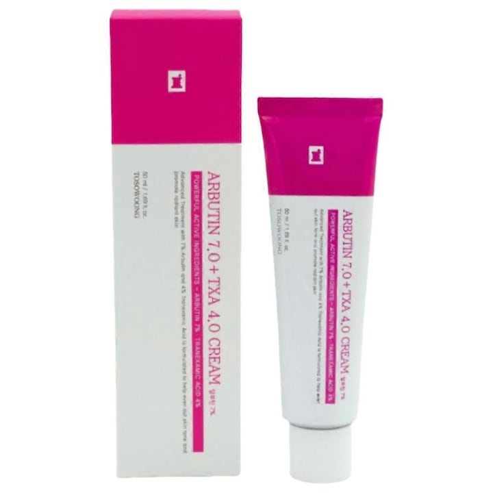 Crema de fata cu Arbutin 7% si Acid Tranexamic 4%  50ml  ingrijire intensiva pentru pigmentatie