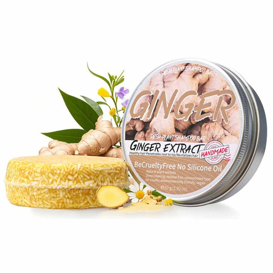 Sapun Solid cu Ghimbir pentru Cresterea Parului  Formula Naturala Organica ce Stimuleaza Recresterea Parului  60g