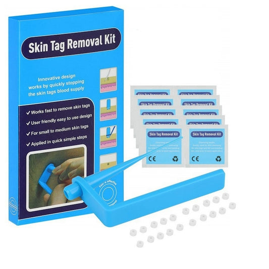 Dispozitiv indepartare papiloame prin ligaturare  Skin Tag removal kit  20 de inele ligaturare  cu 10 tampoane de curatare