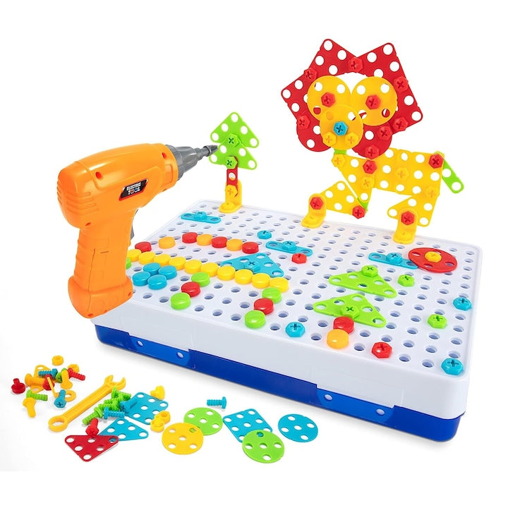 Jucarie educativa Montessori  set constructie  237 piese  pentru baieti si fete  3-10 ani