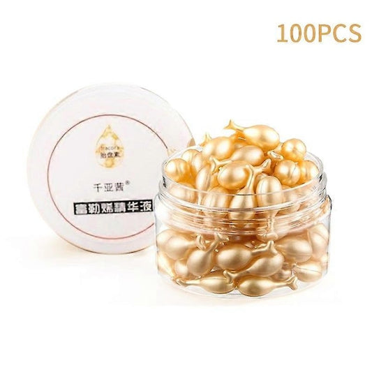 Ser pentru fata capsule de acid hialuronic  100 capsule  efect anti-imbatranire  iluminare ten
