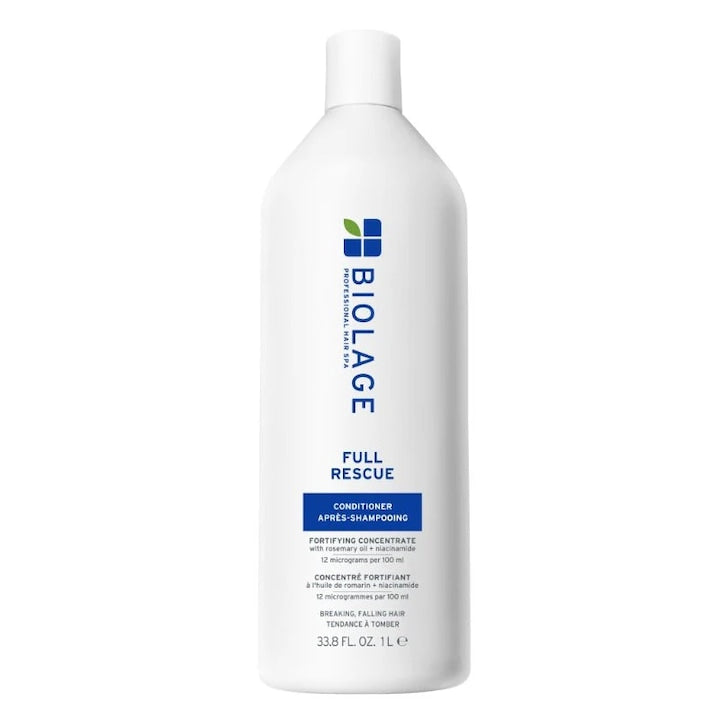Professional Hair Conditioner Matrix Biolage Full Rescue Anti-Hair Loss and Scalp Balancing with Biotin and Ginger Extract Regenerating Treatment for Fragile Hair 1000 ml
