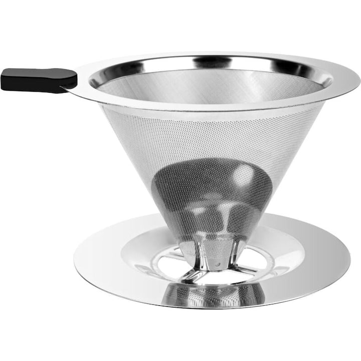Permanent coffee filter, 304 stainless steel, double mesh, 10cm diameter
