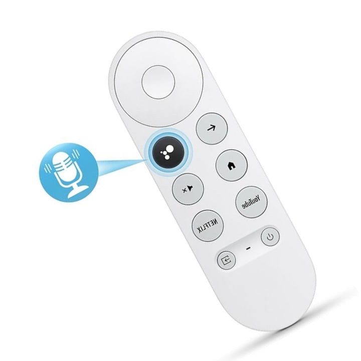 Telecomanda TV pentru Google Chromecast  pentru G9N9N  ficienta ridicata de reactie  senzatie buna a materialului  telecomanda inteligenta  Bateriile nu sunt incluse  Alb