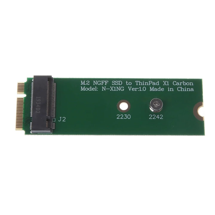 SSD Adapter for Lenovo ThinkPad X1 Carbon 23x70mm green-black