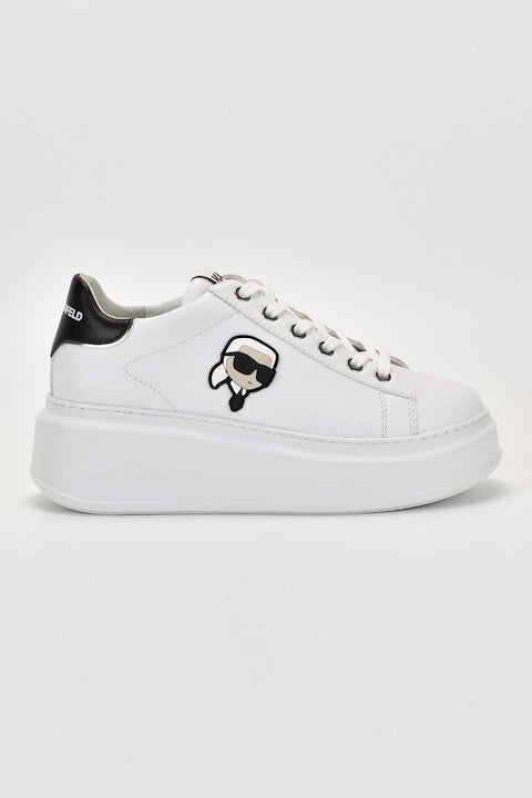 Karl Lagerfeld - Leather Logo Sneakers White 12 installments with 0% interest