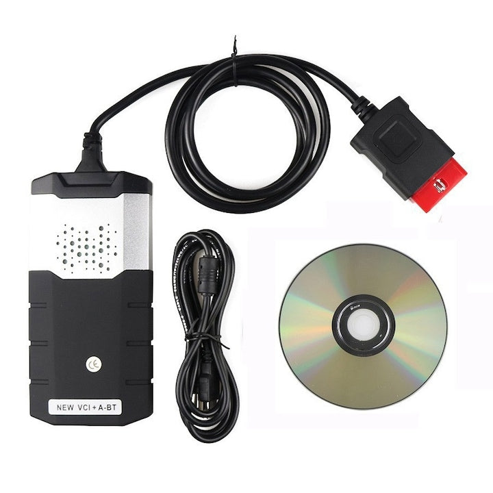 Instrument de diagnosticare auto  Vci pentru Delphi VD DS150E  TCS  CDP  OBD2  Bluetooth  21 de limbi  OUYLAF  Negru
