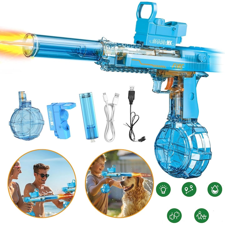 Electric Water Gun CHOOLY 425ml Long Shooting Range Blue 41x31x11.3cm