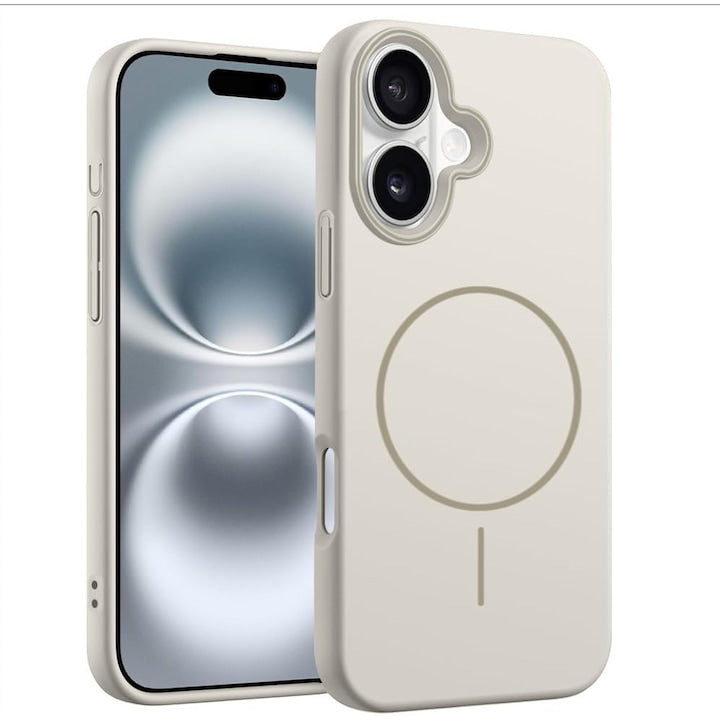 Set 2 Huse Magnetice PsAyl pentru iPhone 14 Plus  Protecție Antisoc  Transparent  TPU