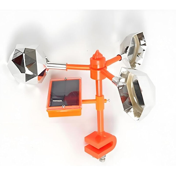 Dispozitiv solar rotativ 360 cu sunet pentru alungat pasari  reflectorizant  rezistent  40x40cm