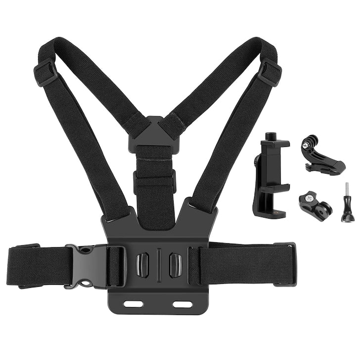 Ham piept dedicat camerelor de actiune  cu surub pivot  Chest Mount  Suport pentru telefon cu maini libere  pentru smartphone  camere foto  GoPro