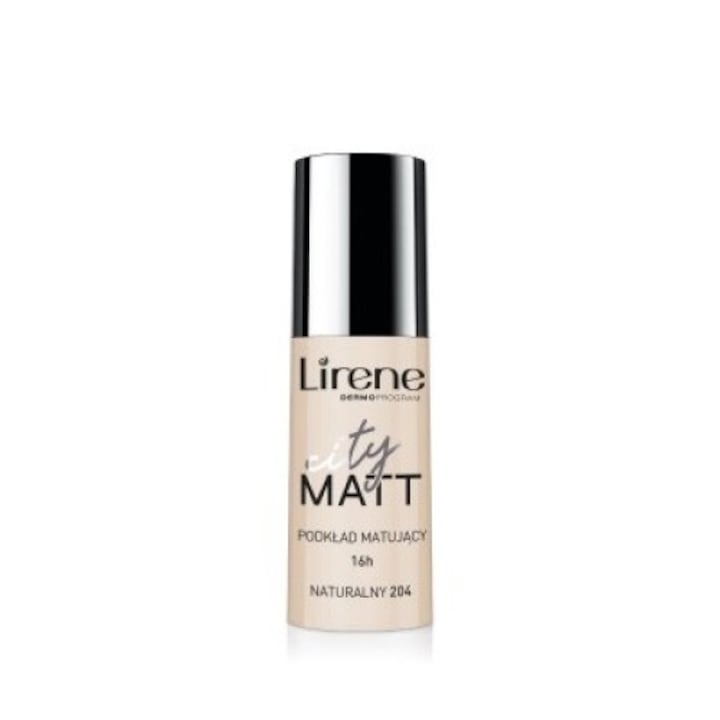 Lirene City Matt Mattifying Liquid Foundation 204 Natural 30 ml