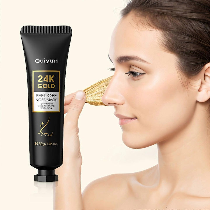 Masca de fata peel-off 24K Gold  set 1 bucata  curatare profunda  reduce liniile fine  pentru toate tipurile de ten