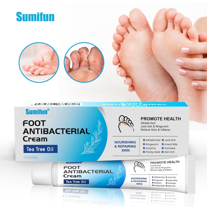 Crema Antibacteriana pentru Picioare  Crema Antifungica cu Ulei de Tei pentru Hranirea si Repararea Pielii  Crema Antibacteriana pentru Picioare  Tratament de Sterilizare si Prevenire a Infeccióniilor  Ingrijire si Reparare a Picioarelor  20G