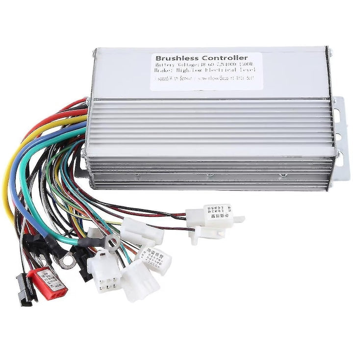 Controler motor electric 48V 60V 64V 72V 1000W 1500W  12 tuburi  aluminiu  argintiu