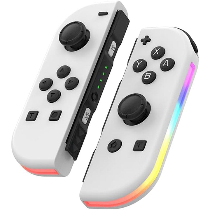Joy Cons Wireless Controller for Nintendo Switch Replacement L/R Controllers Compatible with Nintendo Switch/Lite/OLED Joystick with Wake-up/Screenshot/Dual Vibration/Motion Control White