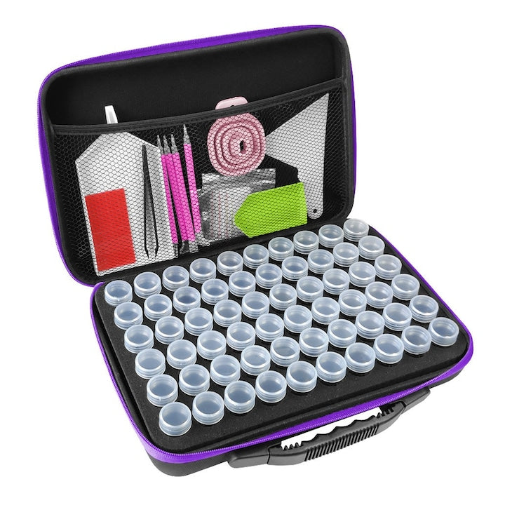 Black diamond painting organizer and accessories set