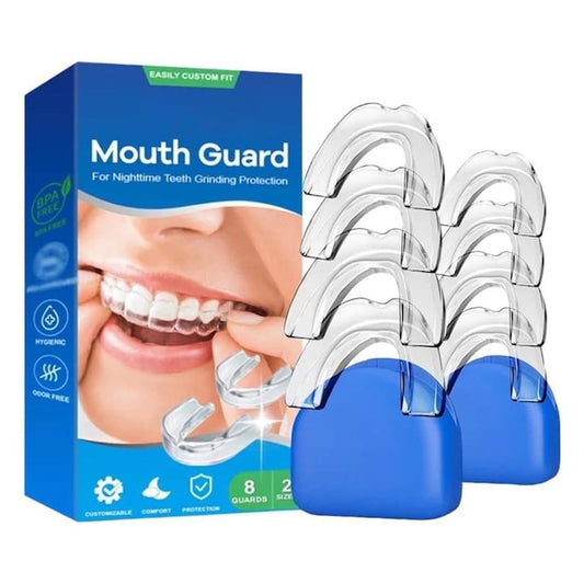 Set 8 gutiere Bruxism Oz Denta  2 Dimensiuni  Transparent