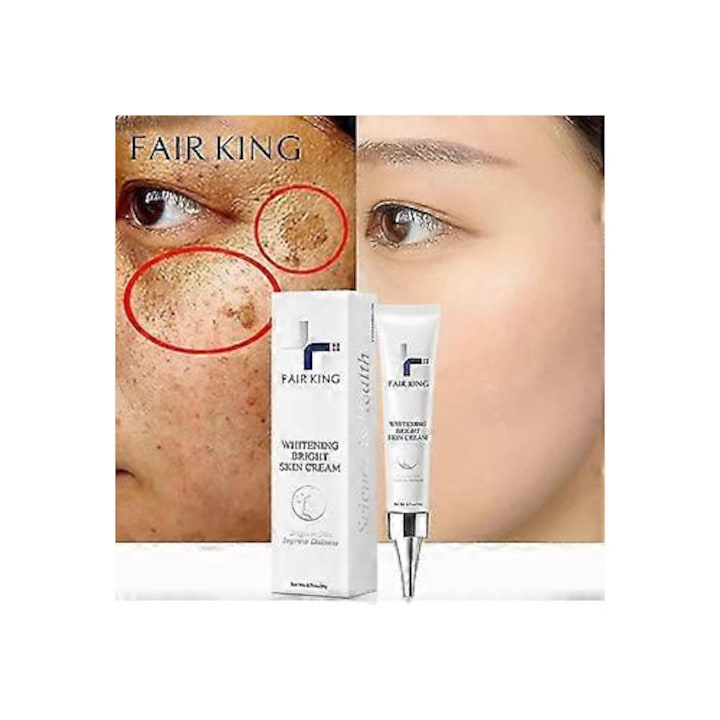 Crema de fata pentru albire  2025  indepartare pete intunecate  imbunatatire ten  50ml