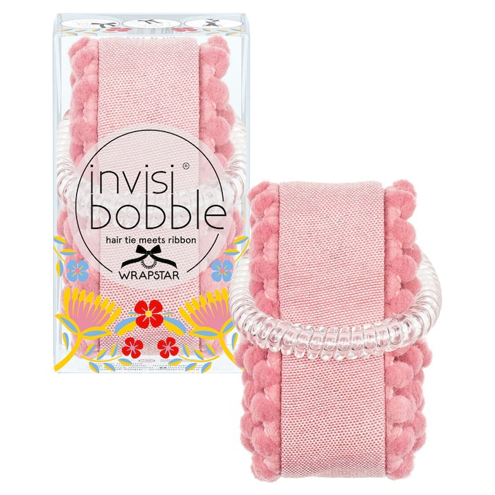 InvisiBobble - Elastic de par  Cauciuc  Transparent  Roz