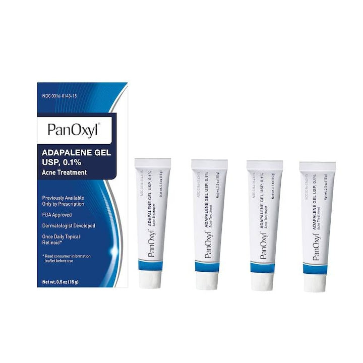 Gel pentru acnee PanOxyl  retinol 0.1%  15g  set de 4 bucati  fara ulei  fara alcool