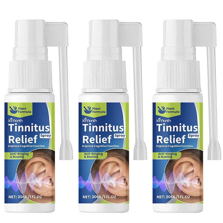 Spray pentru ameliorarea tinitusului  ingrijire a urechii anti-tiuit  ameliorarea disconfortului urechii pentru femei si barbati  3 bucati